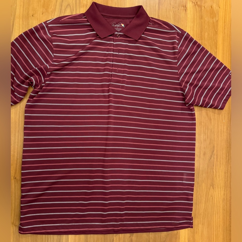 Vintage striped polo shirt medium